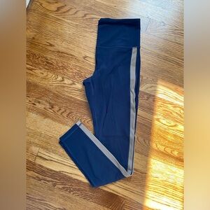 Athleta Elation color block navy/pyrite S/T small tall